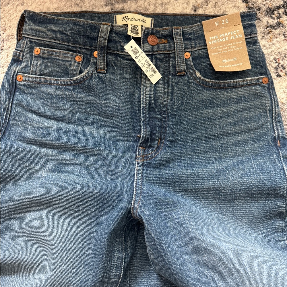 NWT Madewell perfect vintage slim straight jean